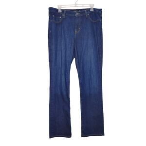 Lauren Ralph Lauren Black Label Straight Leg Jeans High Rise Blue Womens Size 14